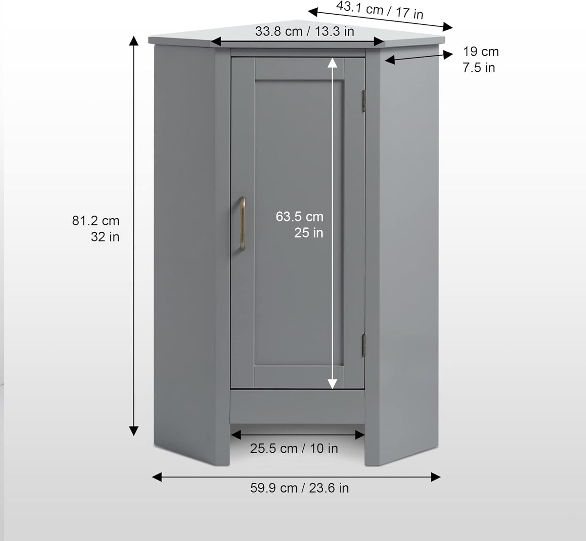 Grey Corner Cabinets Q667648