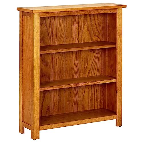 3-Tier Solid Oak Wood Bookcase V1603