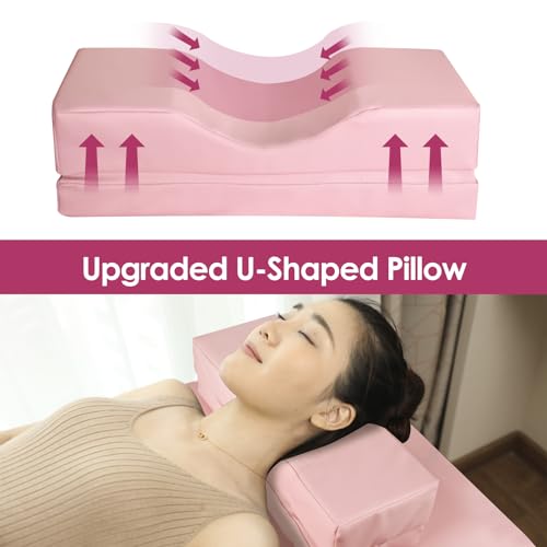 Pink Height Adjustable Waterproof Aluminum Lash Bed H9604