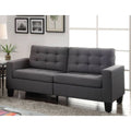 Gray Linen Sofa P32636