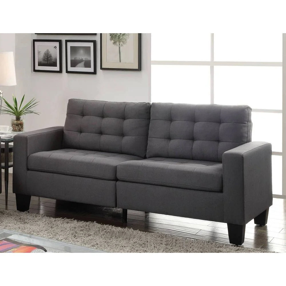 Gray Linen Sofa P32636