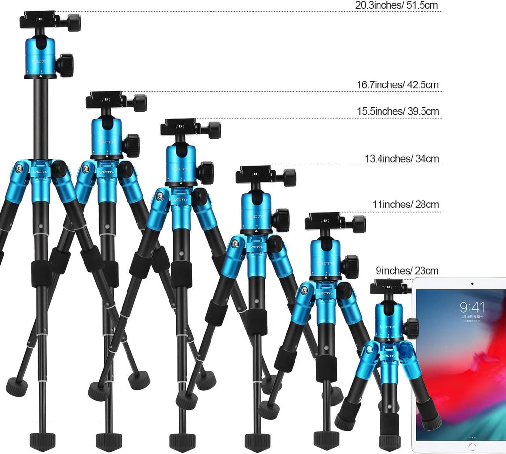 20inch Aluminum Tabletop Tripod with 360 Degree Ball Head, Pack of 2 B9518