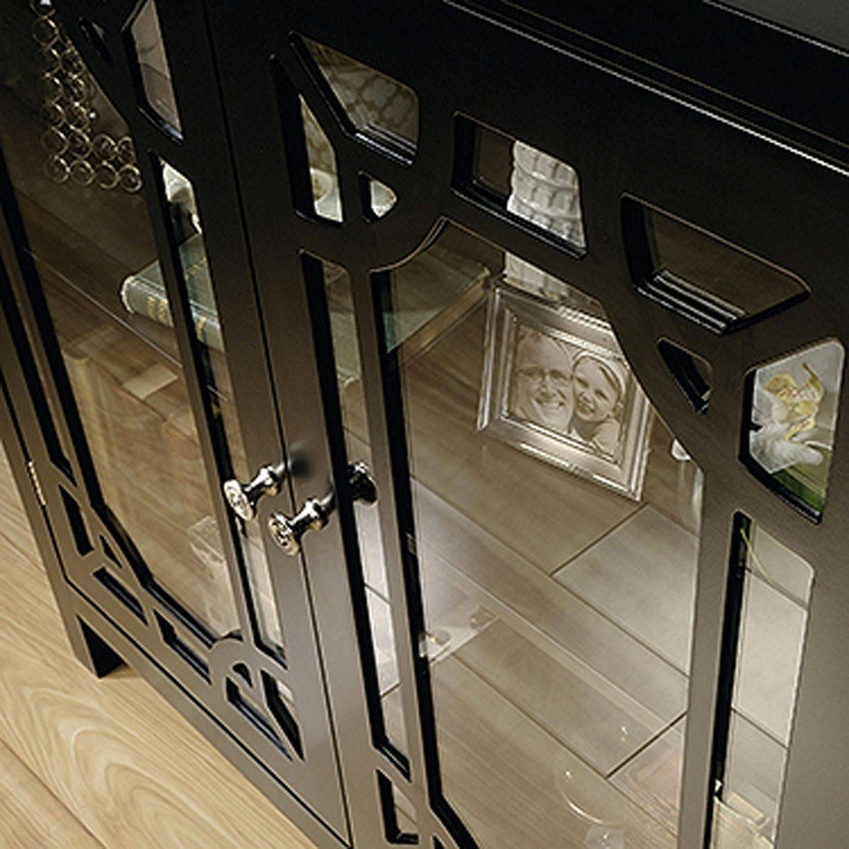Black Accent Curio Cabinet P851