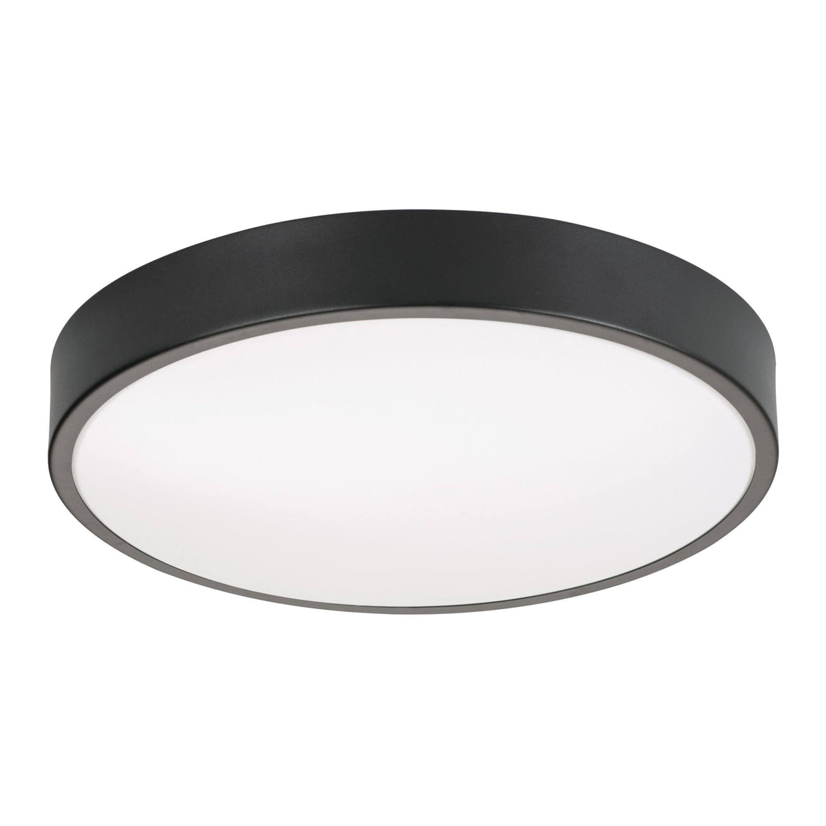 12 inch 44W 2 LED Flush Mount Black B5744