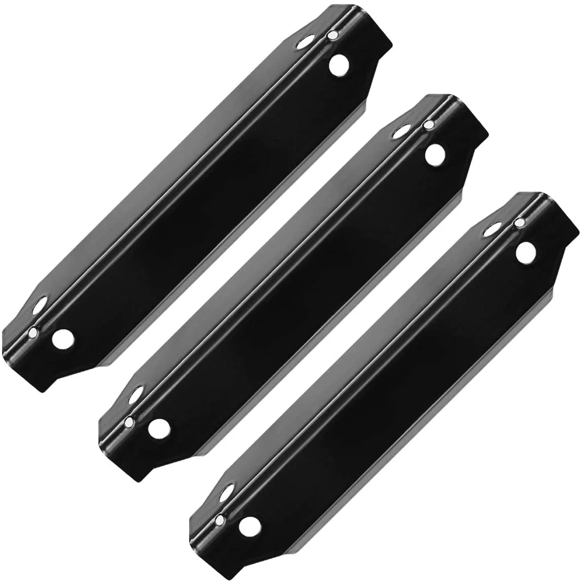 3 Packs Porcelain Steel Heat Shield Flame Tamer for 3-Burner Propane Gas Grill P2203