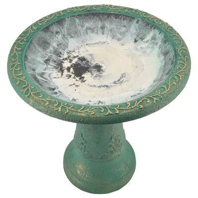 Green Birdbath G20405