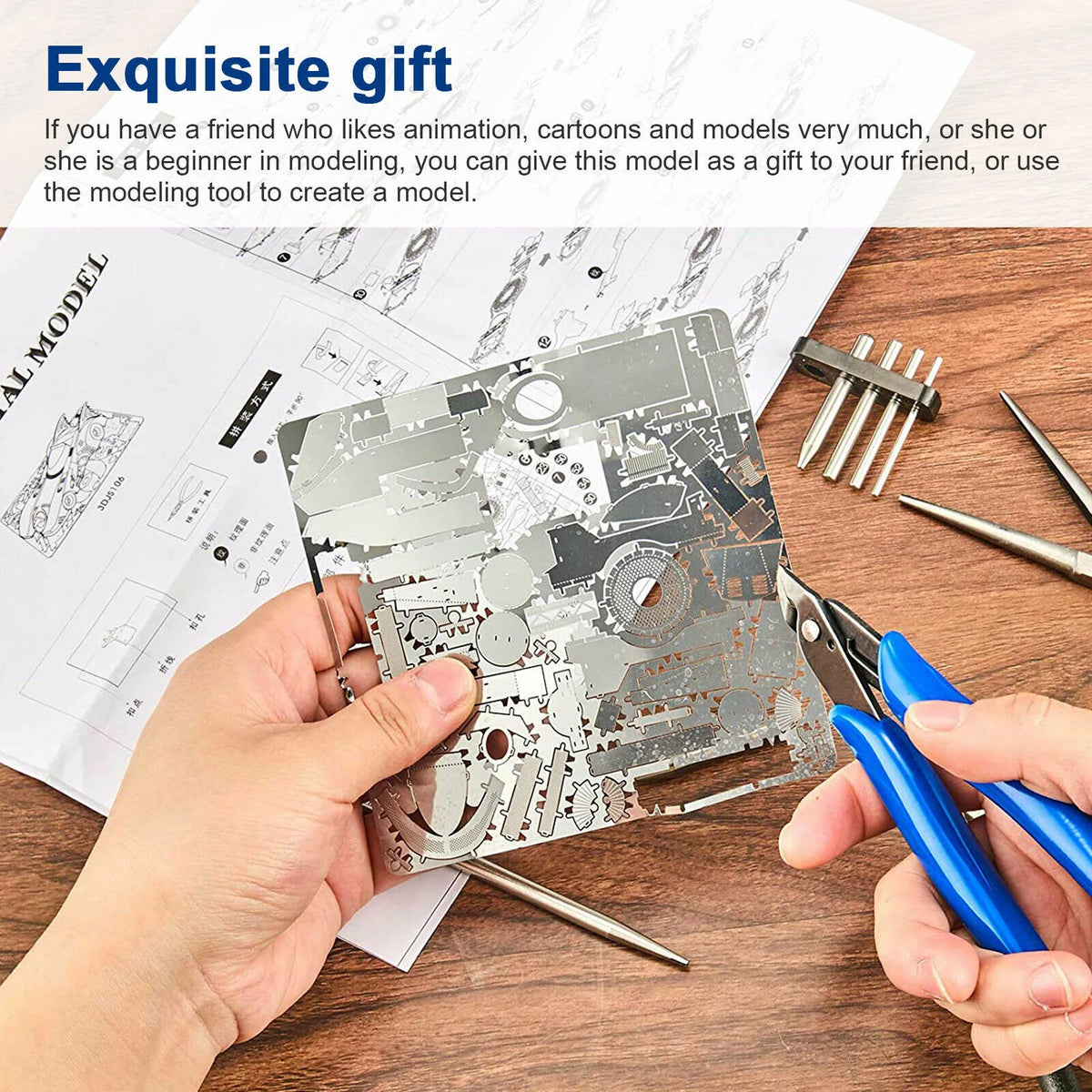 24 Pcs Plastic Model Building Tools Kit Q6824