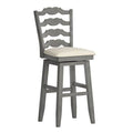 Antique Grey Swivel Stool H464