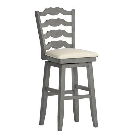 Antique Grey Swivel Stool H464