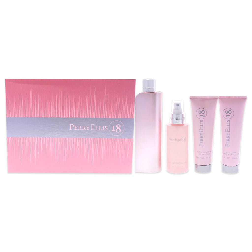 4 Pc Gift Set 3.4oz EDP Spray, 3oz Body Lotion, 4oz Body Mist, 3oz Bath and Shower Gel U522