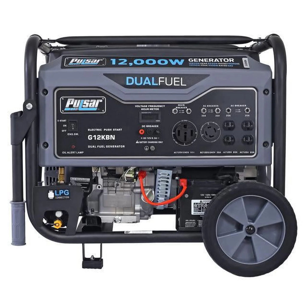 12,000W Dual Fuel Portable Generator with Electric Start W860711