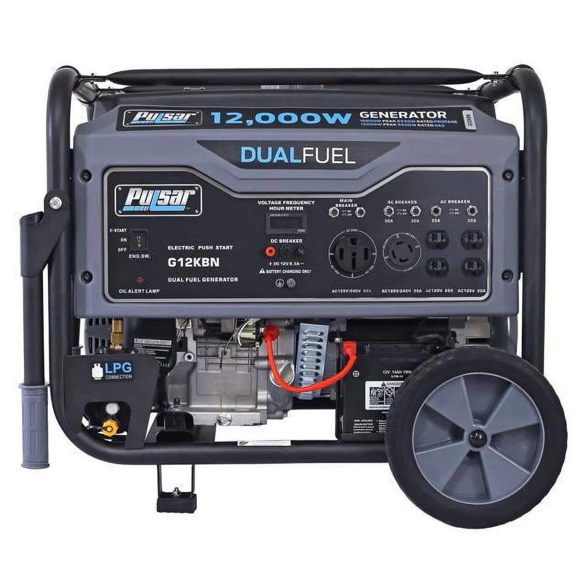 12,000W Dual Fuel Portable Generator with Electric Start W860711
