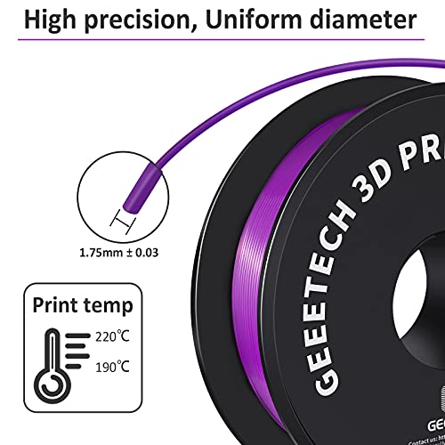 Silk PLA Filament 1.75mm 1kg 1 Spool Silk Gold B9352