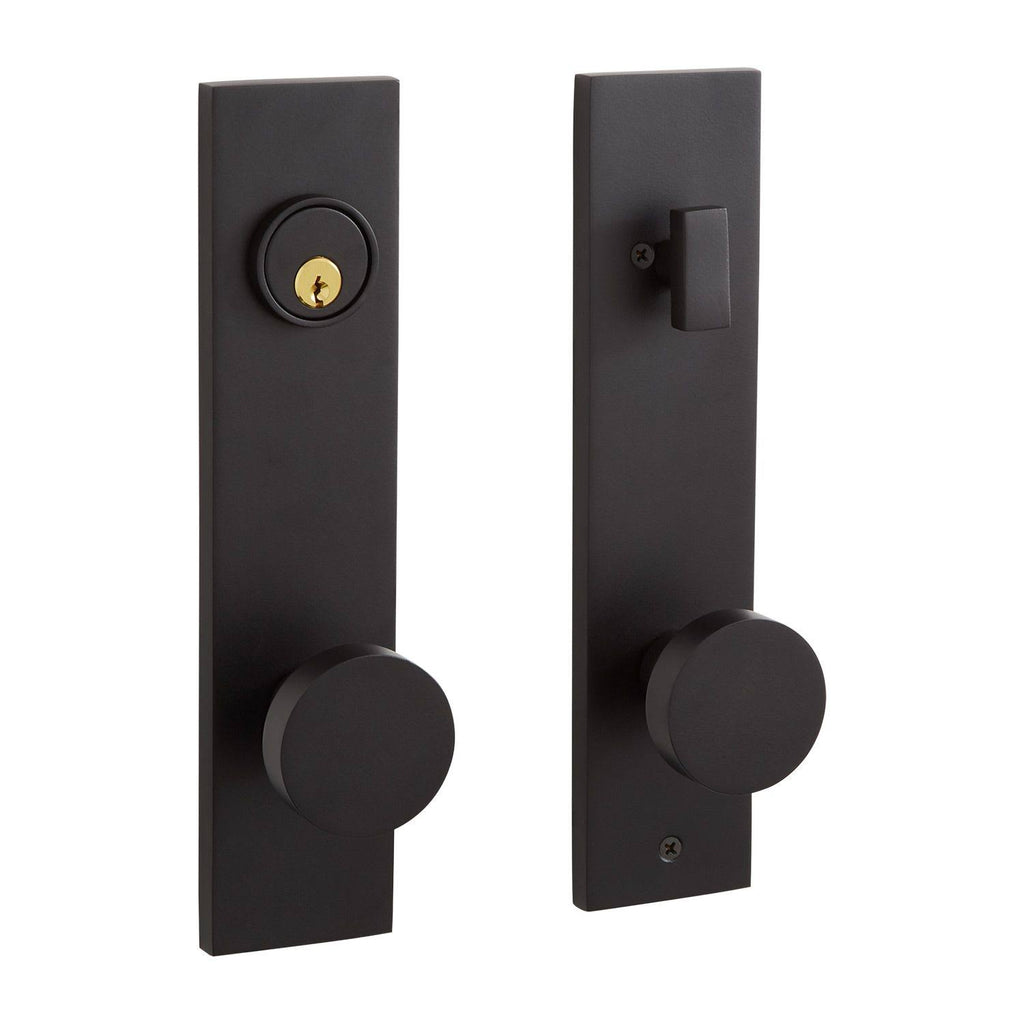 Solid Brass Entrance Door Set with Round Knob V141486