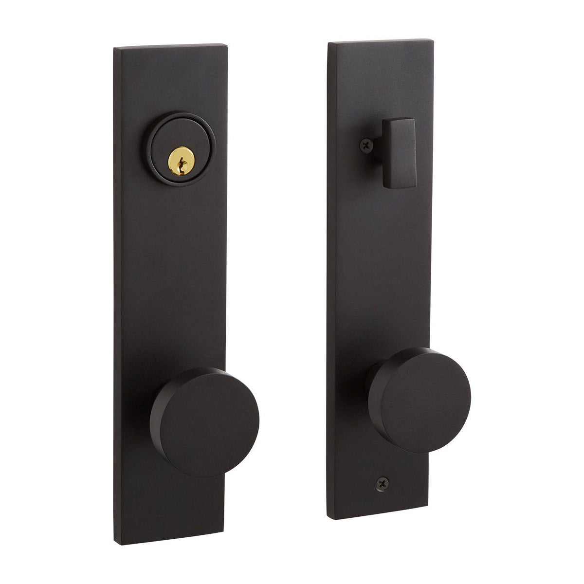Solid Brass Entrance Door Set with Round Knob V141486