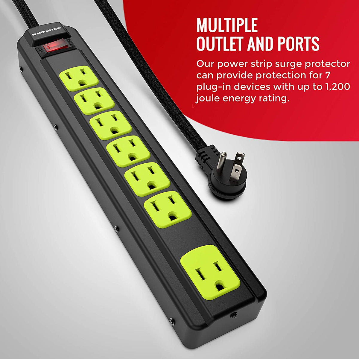 7 Plug-In Surge Protector Power Strip S332567