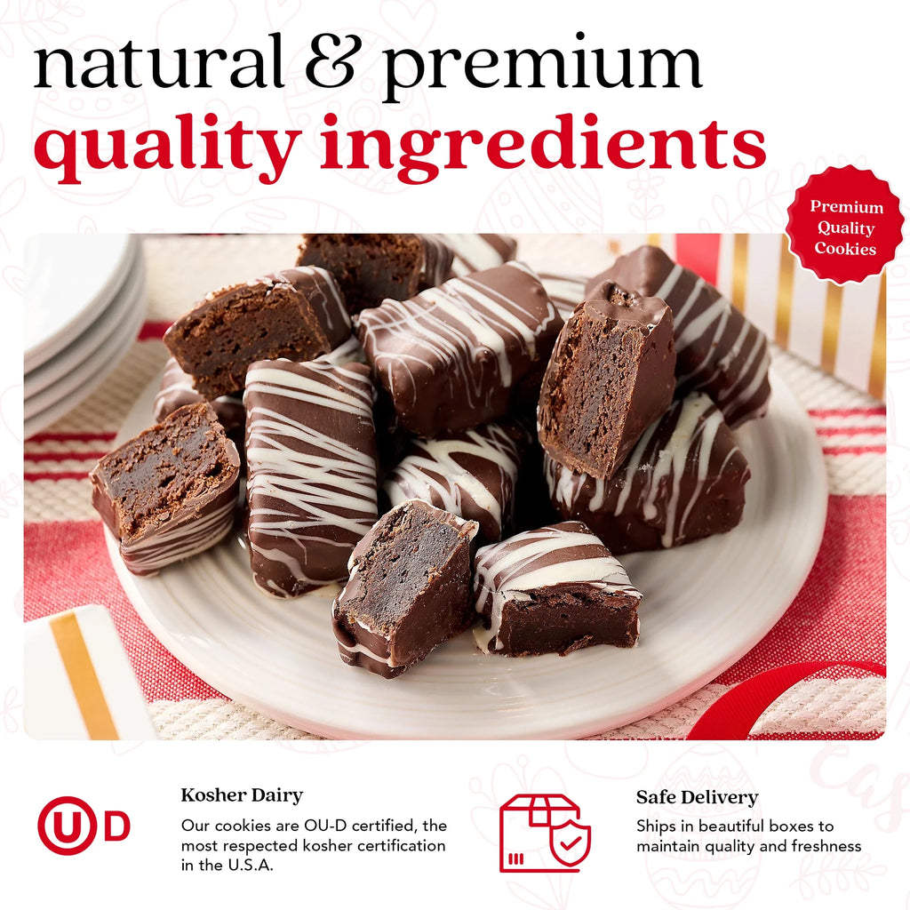 Dark Chocolate Glazed Mini Brownie Bites 16 Pcs M32204
