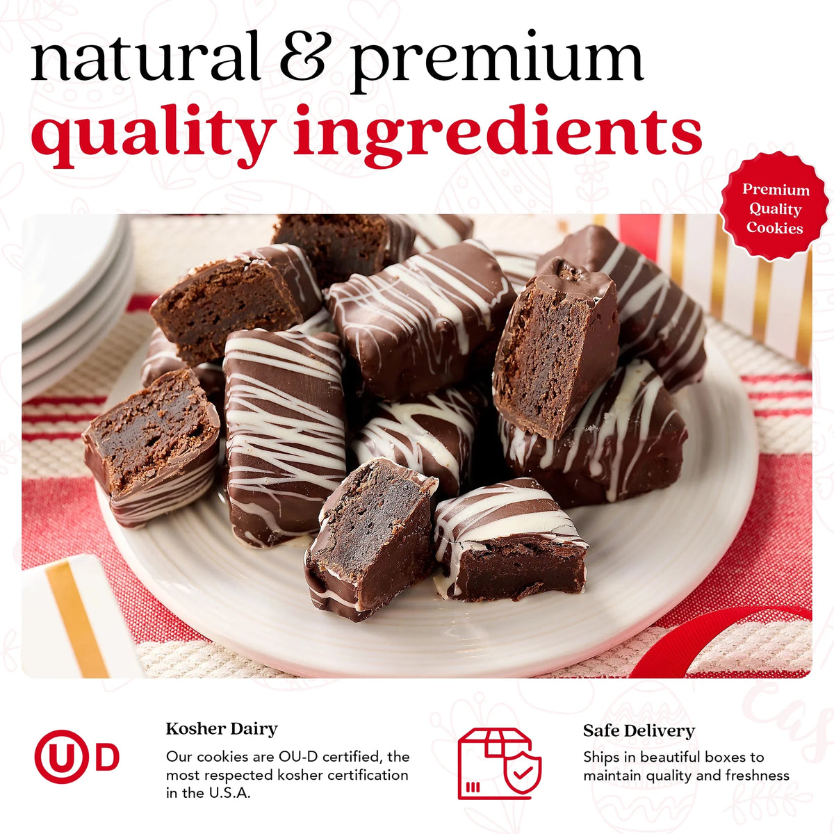 Dark Chocolate Glazed Mini Brownie Bites 16 Pcs M32204