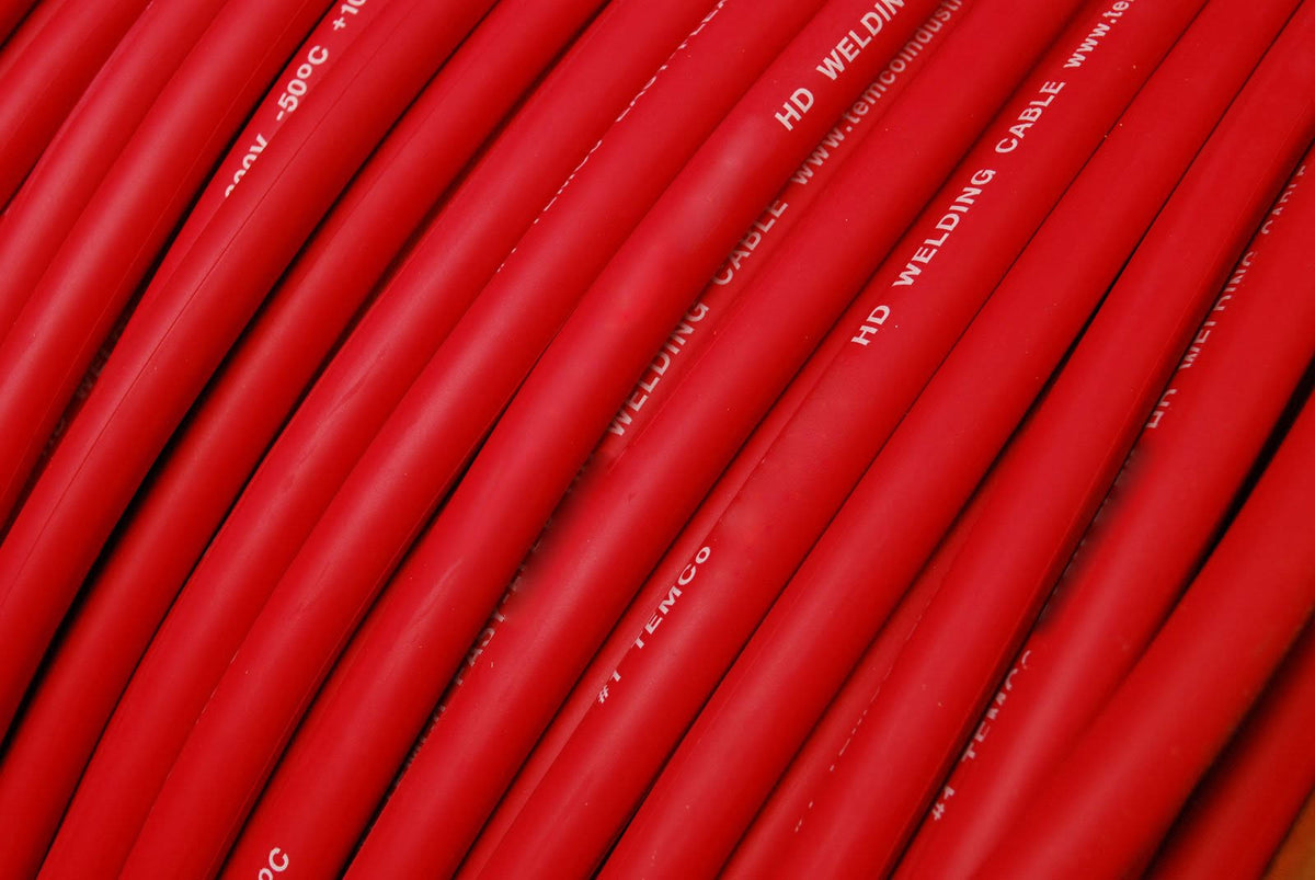 100 ft 1/0 Gauge AWG Welding Lead & Car Battery Cable Copper Wire Red I1327