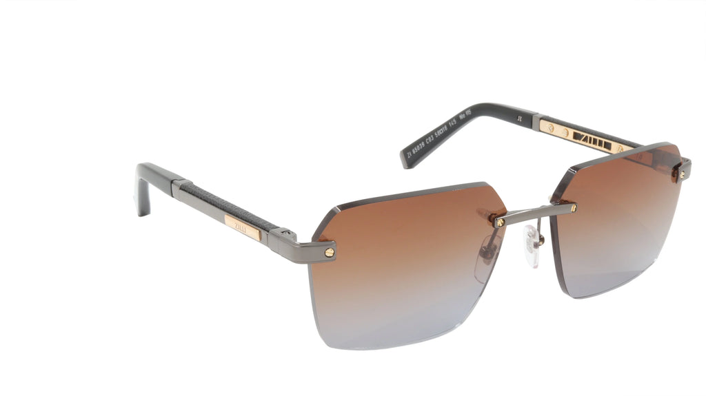 Titanium Acetate Leather Gradient Sunglasses L3637