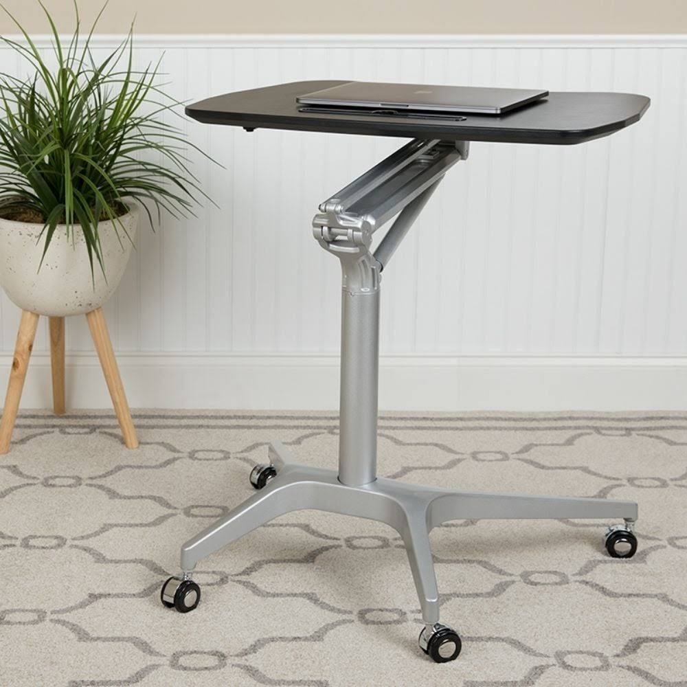 Black Ergonomic Desk with Adjustable Range 29x22-41x22 K425