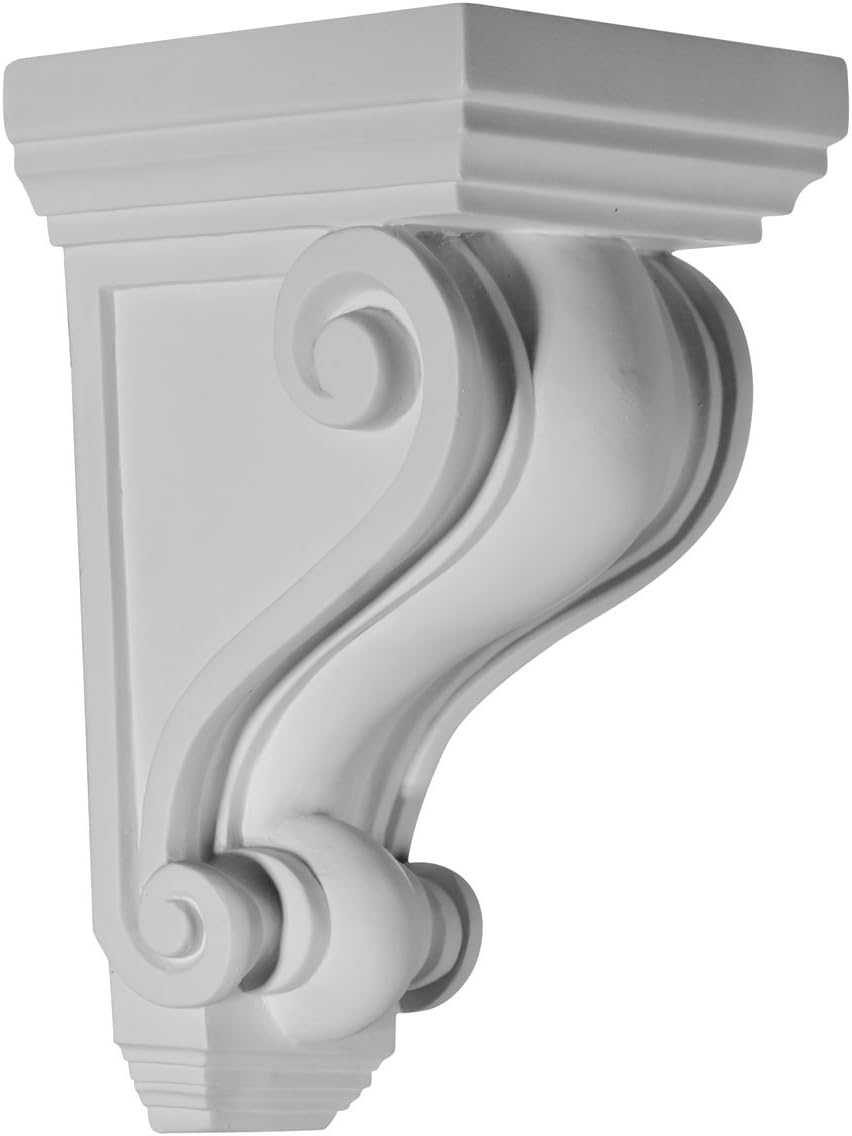 2 1/4 inch W x 2 1/4 inch D x 4 1/4 inch H Devon Corbel (4-Pack) Y23540