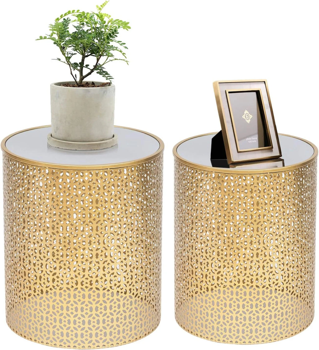 Round Nesting Accent Tables Set Of 2 G893496