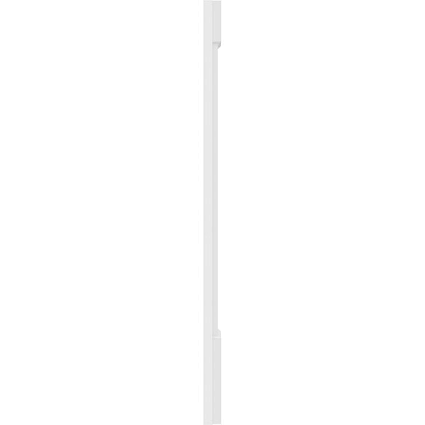 Two Equal Raised Panel PVC Pilaster with Capital and Base (Pair) G452