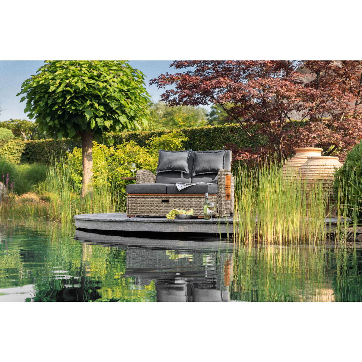Solid Teak Wood Outdoor Modular Daybed K677
