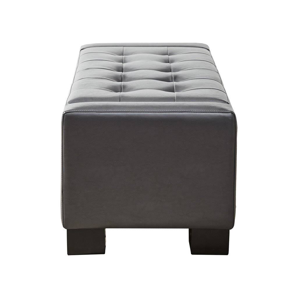 Brown Tufted Top Storage Bench S42649