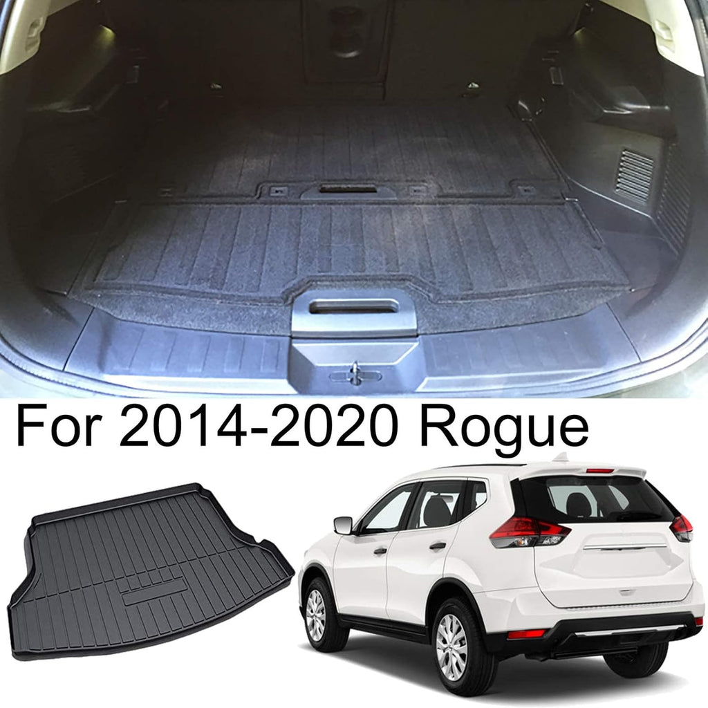 Rear Cargo Tray Trunk Floor Mat Waterproof Protector Pack of 2 D3355
