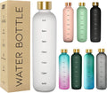 White 32 Oz BPA Free Frosted Water Bottle with Time Marker F279943