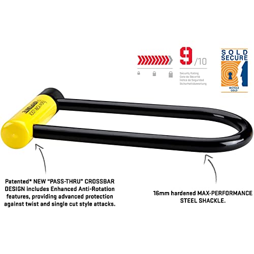Heavy Duty Anti-Theft Bicycle U-Lock with 16mm Long Shackle N512
