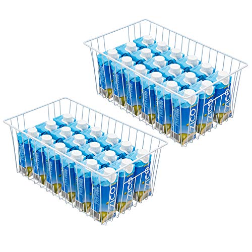 16 Inch Wire Storage Organizer Baskets with Built-in Handles R586
