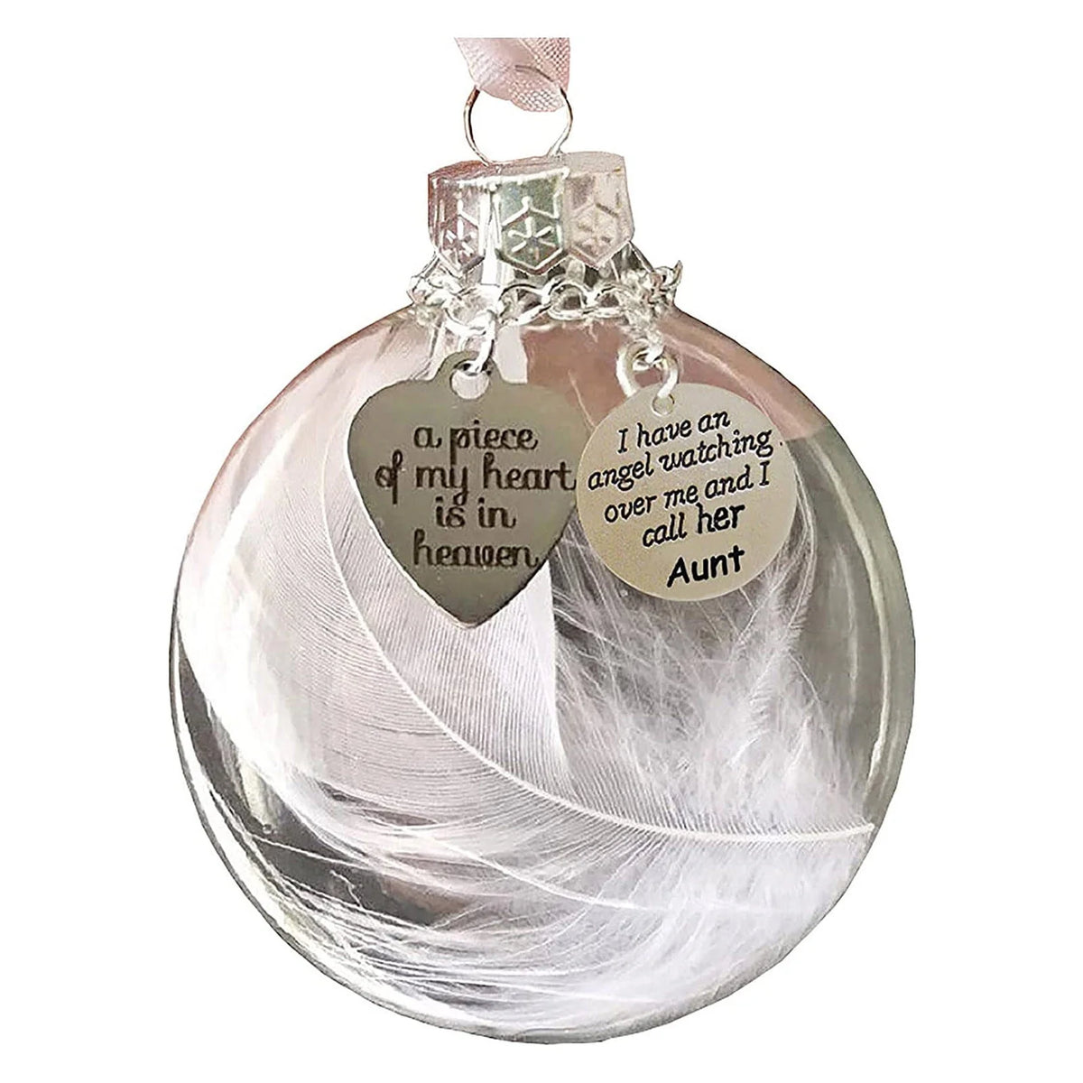 Christmas Ornament Ball Memorial Ribbon Tree Decorations J3149