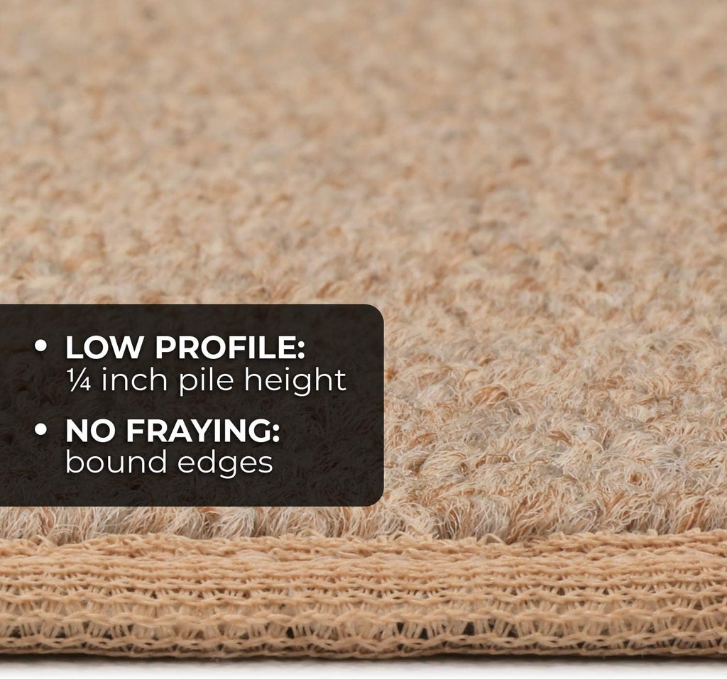 Skid-Resistant Carpet Runner - Pebble Beige - 10 Feet X 48 Inches O19346