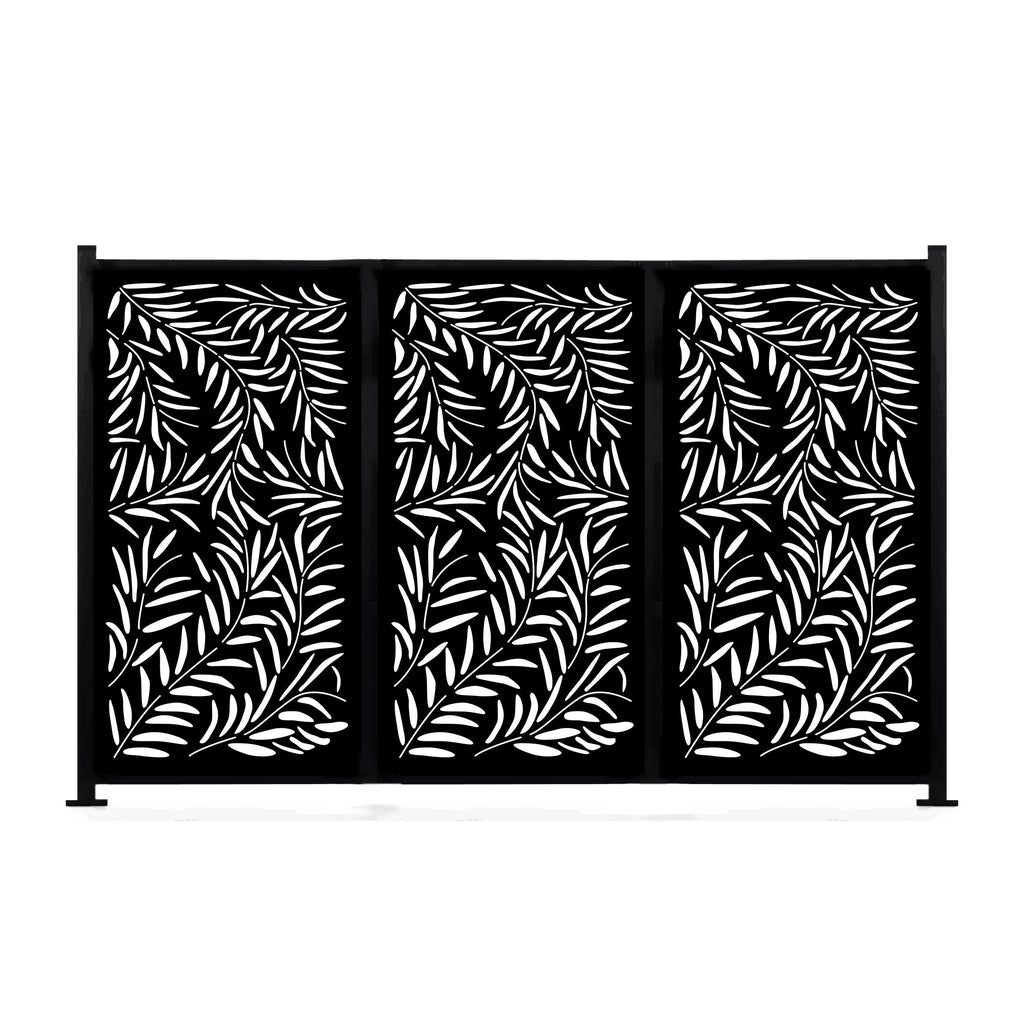Lasercut Metal Panel Room Partition H15376