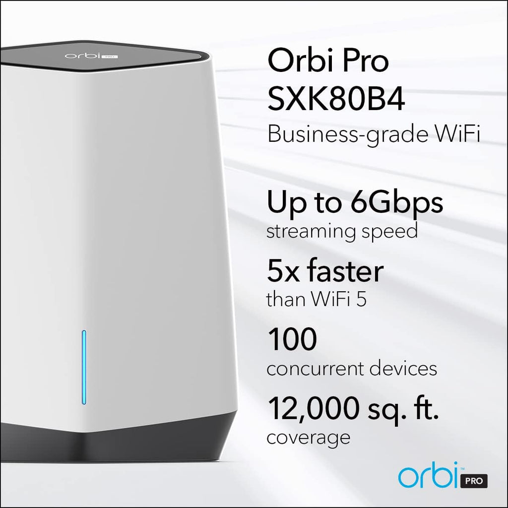 WiFi 6 Tri-band Mesh System Router with 1 Satellite Extender, AX6000, Pack of 2 S8166