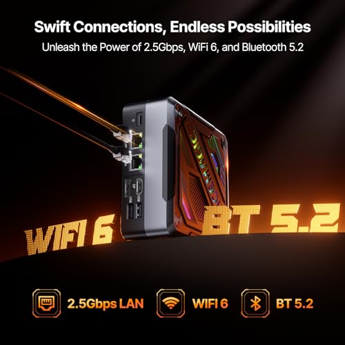 Mini PC N95 8GB LPDDR5 256GB M.2 SSD Dual Gigabit Ethernet A669654