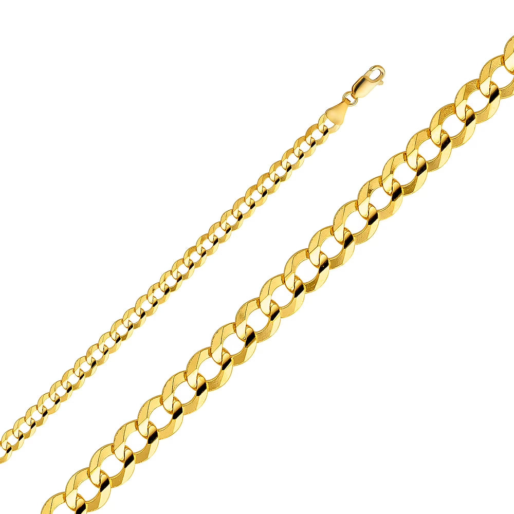 14k Yellow Gold Light Cuban Chain Necklace (24 inch) L91072