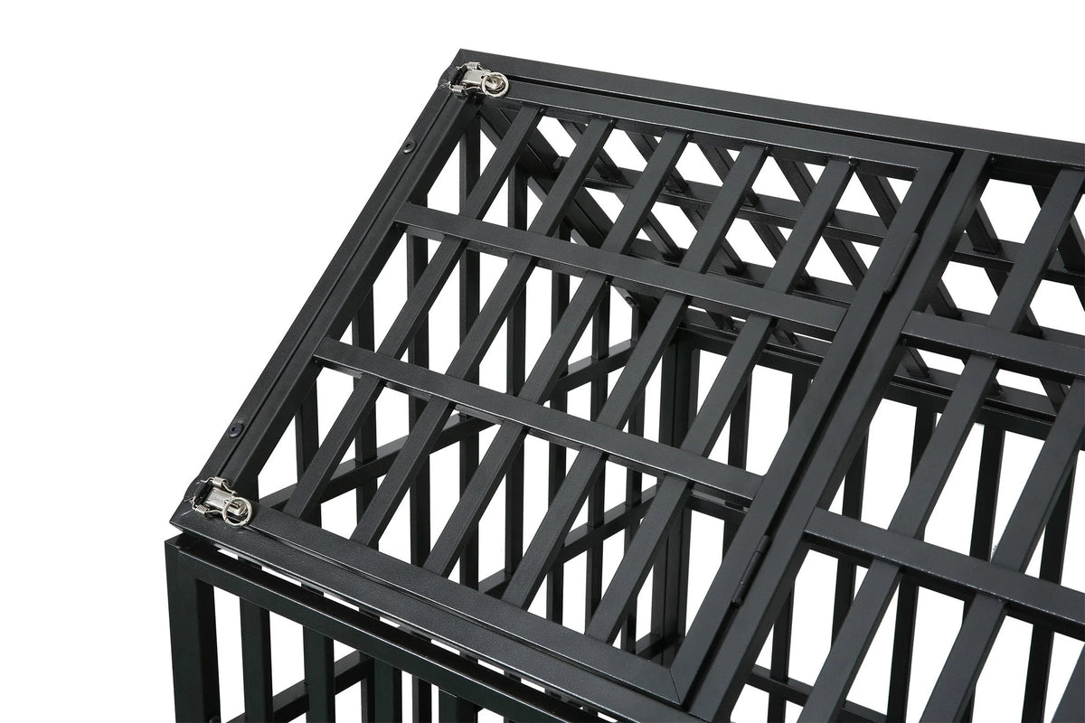 Heavy Duty Dog Cage Crate with Roof W46020