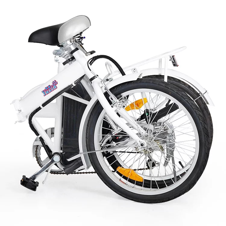 Blue 20" Folding Electric Bike with Removable Lithium-Ion Battery N74485