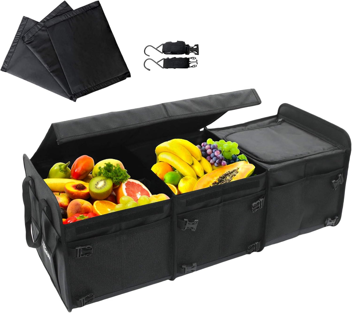 Black Trunk Organizer with Cooler K82699