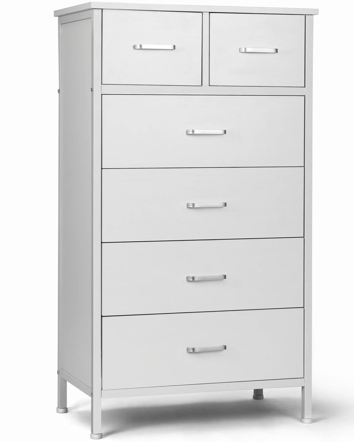 White 6 Drawer Wood Dresser X237