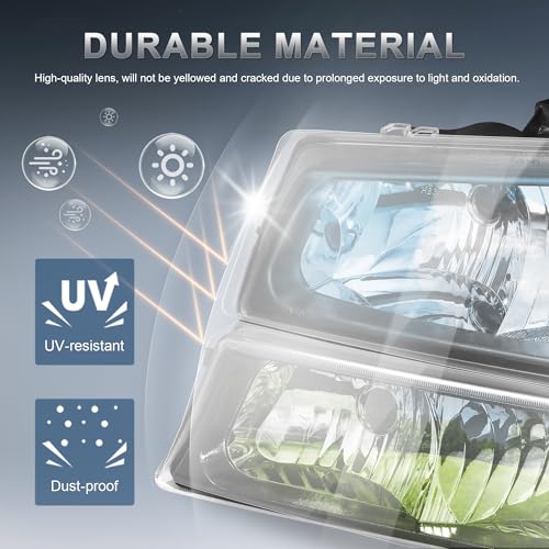 Black Housing Clear Lens Headlight Assembly B89400
