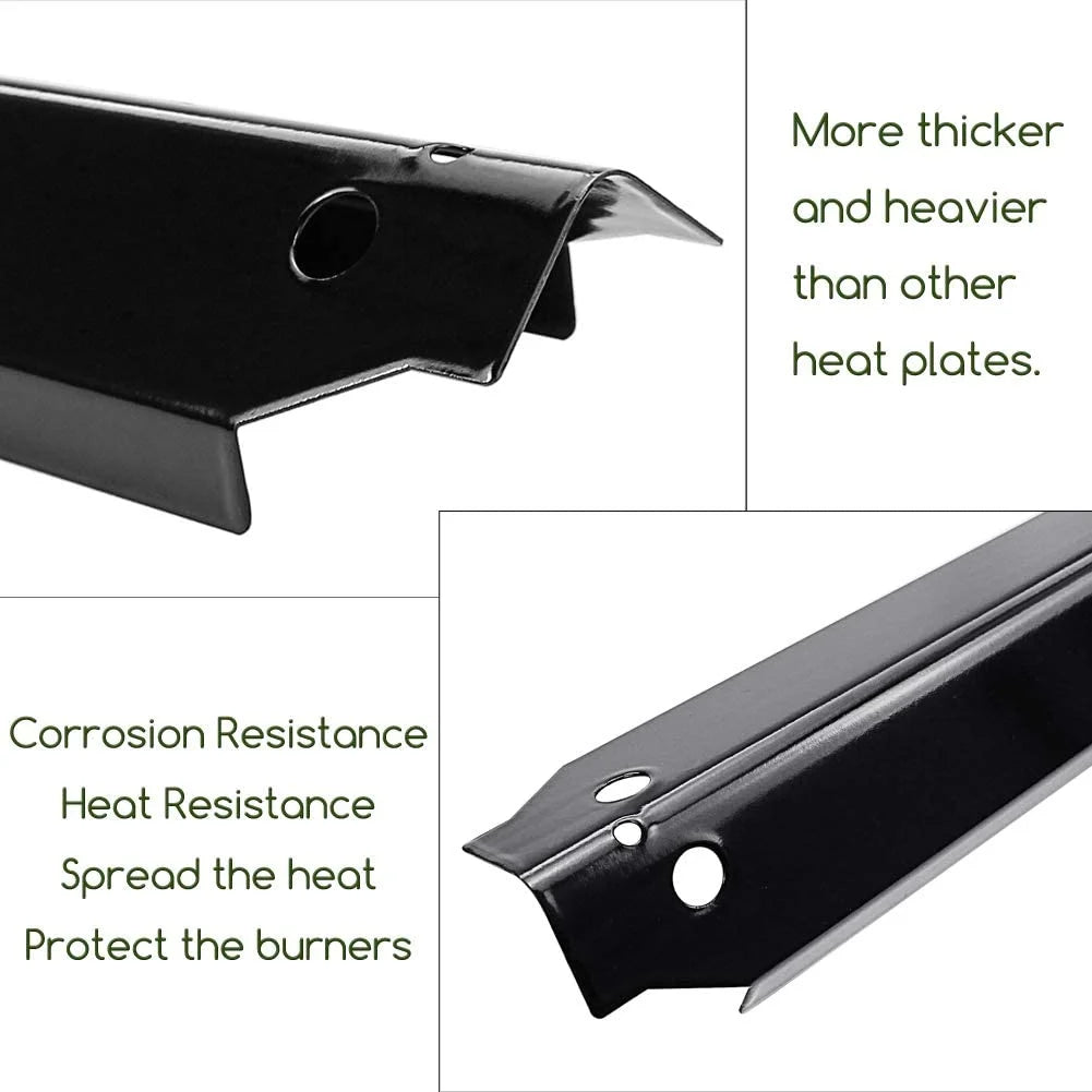3 Packs Porcelain Steel Heat Shield Flame Tamer for 3-Burner Propane Gas Grill P2203