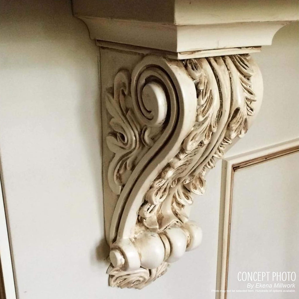 2 1/4 inch W x 2 1/4 inch D x 4 1/4 inch H Devon Corbel (4-Pack) Y23540