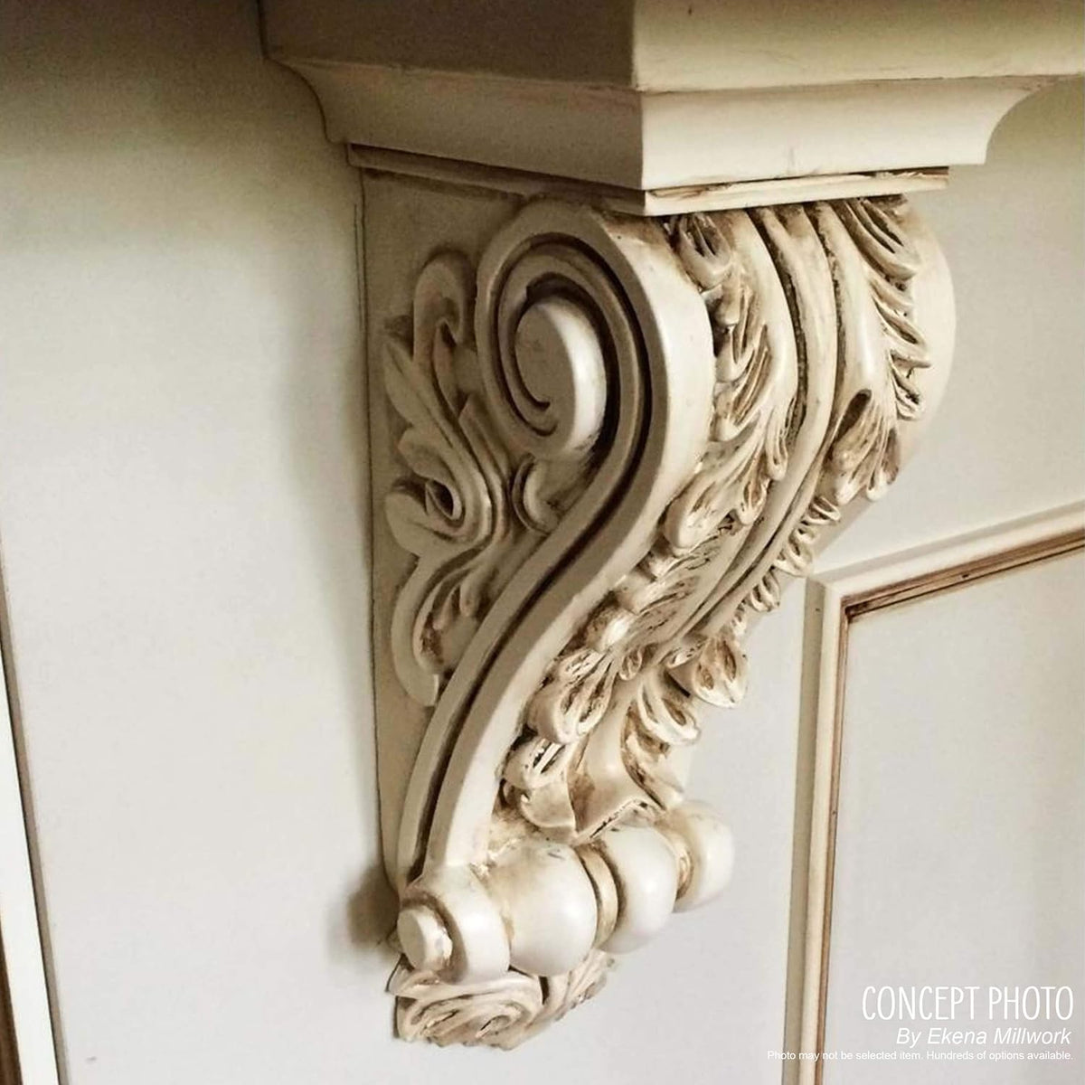 2 1/4 inch W x 2 1/4 inch D x 4 1/4 inch H Devon Corbel (4-Pack) Y23540