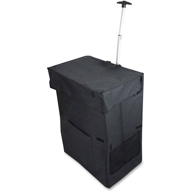 Black Collapsible Rolling Cart X135