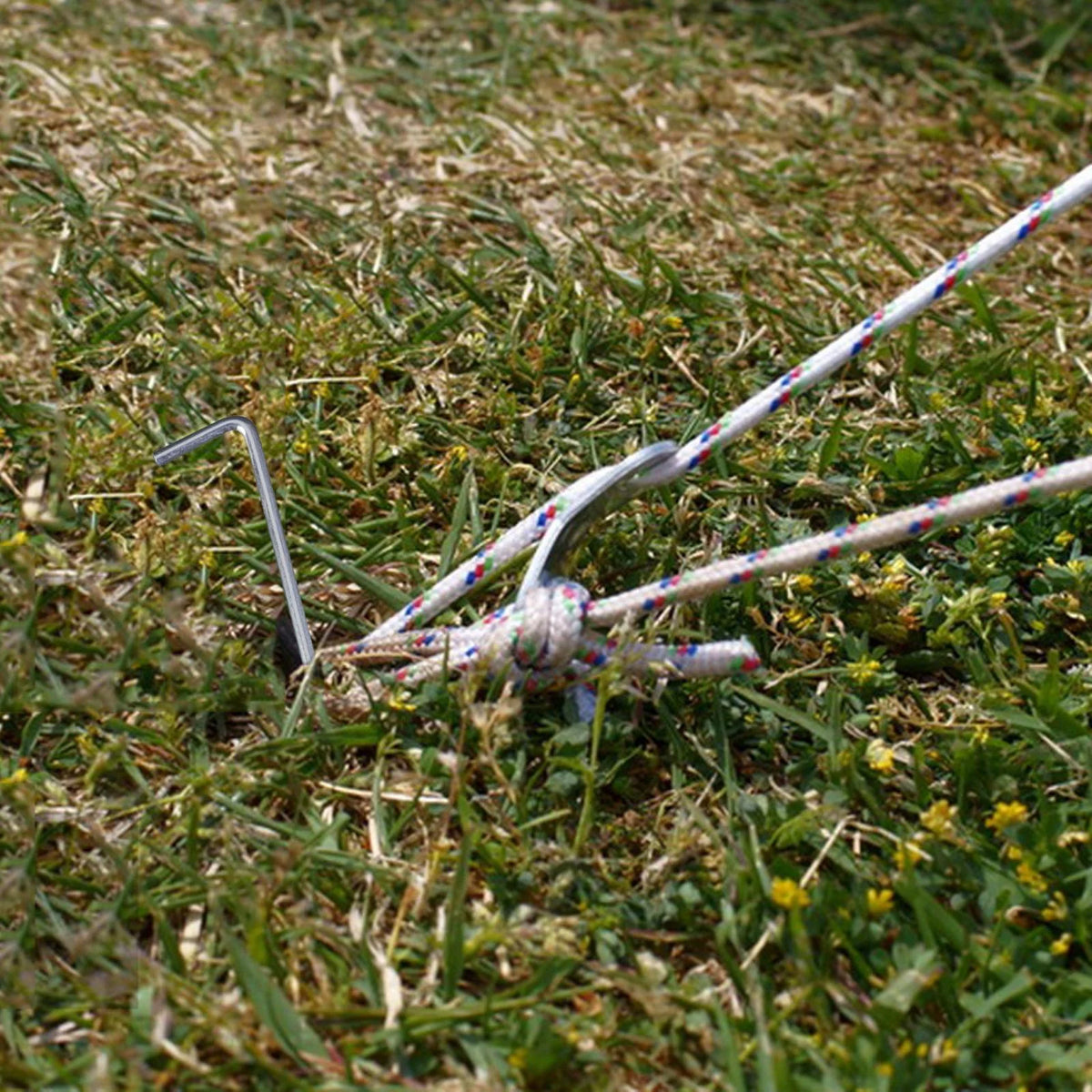 50x Heavy Duty Aluminum Alloy Tent Pegs Stakes J1427